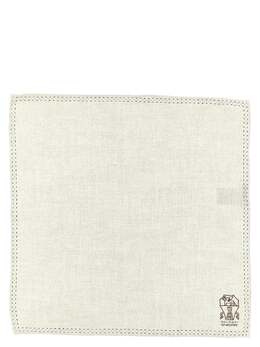 Brunello Cucinelli-Logo Pocket Clutch Bag Sciarpe Multicolor-Uomo 52439311745364
