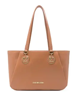 Love Moschino logo-plaque tote bag 31670505