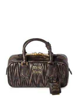 Miu Miu Arcadie matelassé leather tote bag 31081449