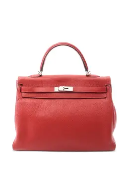Hermes medium 2014 Kelly 35 Clemence leather tote bag 31797874