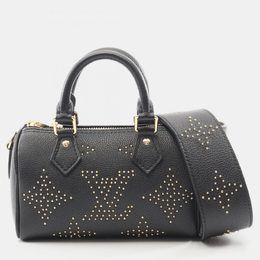 Louis Vuitton Speedy Nano Black Leather Shoulder Bag 1202169