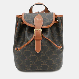 Celine Triomphe Falco Mini Tan PVC Calf Leather Backpack 1203083