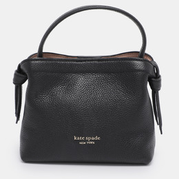 Kate Spade Black Leather Mini Knot Top Handle Crossbody Bag 1203006