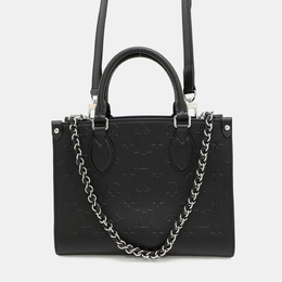Louis Vuitton Onthego PM Noir Monogram Calf Leather Tote Bag 1203060