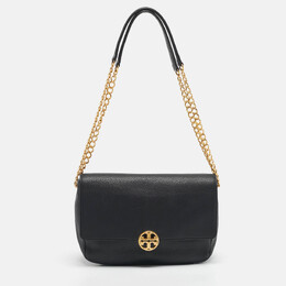 Tory Burch Black Leather Chelsea Chain Shoulder Bag 1202897