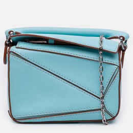 Loewe Blue Nano Calfskin Puzzle Satchel 1202774