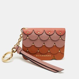 Burberry Multicolor Leather Scale Camberwell Card Case Bag Charm 1202444