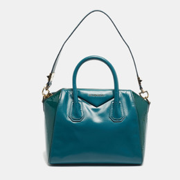 Givenchy Green Patent and Leather Small Antigona Satchel 1202386