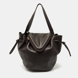 Bottega Veneta Cacao Leather Large Beak Tote 1202309