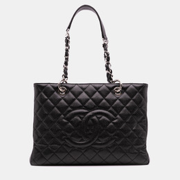 Chanel Black Caviar Grand Shopping Tote 1202120