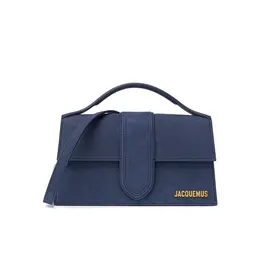 Сумка сэтчел Jacquemus Le Grand Bambino, фактура бархатистая, темно-синий 4428854383