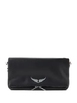 Zadig & Voltaire grained leather logo-detail shoulder bag 31700878