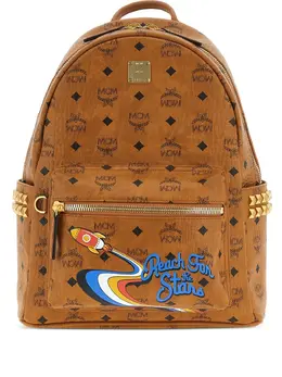 MCM Visetos-monogram rocket-print backpack 31804667