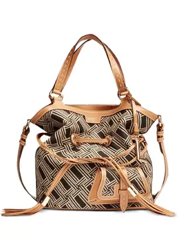 Lancel Premier Flirt geometric-pattern bucket bag 31525727