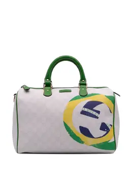 Gucci 2016-2025 Medium GG Supreme Brazilian Flag Joy boston bag 31841187