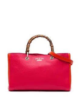 Gucci 2016-2025 Medium Bicolor Calfskin Bamboo Shopper satchel 31848808