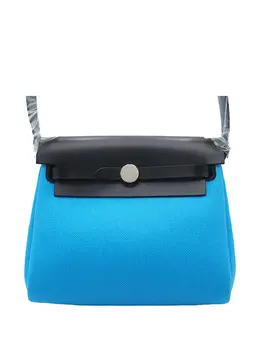 Hermes 2025 Military Toile and Vache Hunter Herbag Zip 20 crossbody bag 31848488