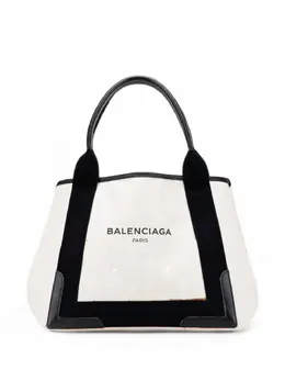 Balenciaga 2017 Canvas Navy Cabas S tote bag 31836794