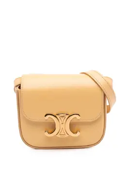 Celine 2022 Mini Shiny Calfskin Triomphe crossbody bag 31849653