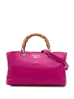 Gucci 2016-2025 Medium Calfskin Bamboo Shopper satchel 31848809