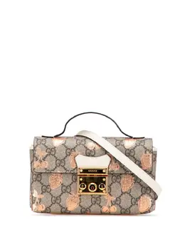 Gucci 2016-2025 Mini GG Supreme Berry Padlock satchel 31831834