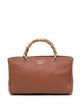 Gucci 2016-2025 Medium Calfskin Bamboo Shopper satchel 31840954