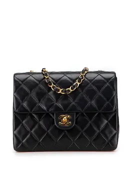 Chanel 1991-1994 Square Quilted Lambskin Single Flap shoulder bag 31836790