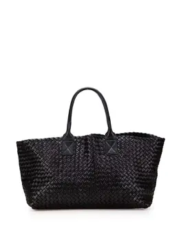 Bottega Veneta 2000-2007 Medium Lambskin Intreccio Cabat tote bag 31836792