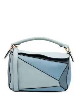 Loewe 2017 Small Tricolor Calfskin Puzzle satchel 31841239