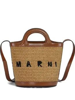 Marni small Tropicalia logo-embellishment bucket bag 31816080