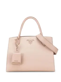 Prada 2000-2025 Medium Saffiano Cuir Monochrome Top Handle Tote satchel 31837781
