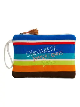 Dsquared2 Summer Lovers striped clutch bag 27684170