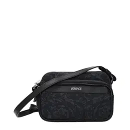 Versace Black Fabric Crossbody Bags ve15266361213193bt