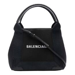 Balenciaga Navy Cabas XS Bag In Black 3903462hh3n1000