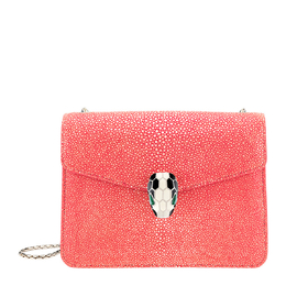Bvlgari Serpenti Forever Crossbody Bag In Galuchat Leather 288059