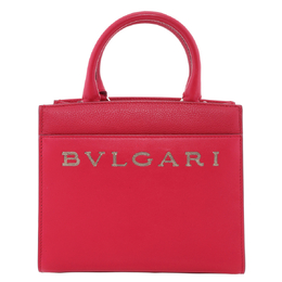 Bvlgari Logo Small Leather Tote Bag 291656