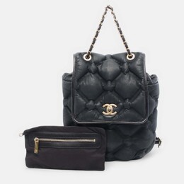 Chanel Quilted Iridescent Calfskin Chesterfield Backpack 1203873