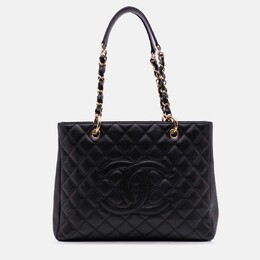 Chanel Black Caviar Grand Shopping Tote 1203786