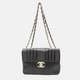 Chanel Mademoiselle Deca Black Lambskin Leather Crossbody Bag 1203460