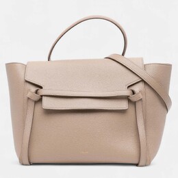 Celine Beige Brown Mini Grained Calfskin Belt Bag 1203172