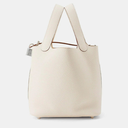 Hermes Picotin Lock 18 Nata Taurillon Clemence Leather Tote Bag 1203158