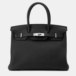 Hermes Birkin 30 Black Togo Leather Tote Bag 1203169