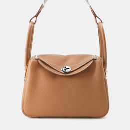 Hermes Lindy 26 Gold Taurillon Clemence Leather Shoulder Bag 1203165