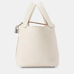 Hermes Picotin Lock 18 Nata Taurillon Clemence Leather Tote Bag 1203157