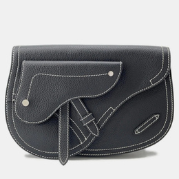 Christian Dior Saddle Black Leather Crossbody Bag 1203115