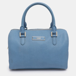 DKNY Blue Saffiano Leather Boston Bag 1203025