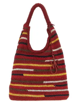 J.W. Anderson J. W. Anderson-Knitted Hobo Borse A Spalla E Tracolla Rosso-Donna 52449437679956