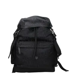 Versace Black Fabric Backpacks ve15266368946441bt