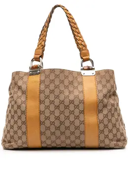 Gucci 2016-2020 GG Canvas Bamboo Libeccio tote bag 31858702