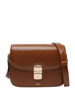 A.P.C. small Grace interlocking-closure calfskin cross body bag 31832936
